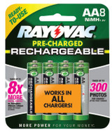 RECHARGE AA 1 350MAH BATTERIES NIHM (EA=8PK)