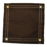 6'X8' 12-OZ. W.R.M.R. BROWN CANVAS TARP