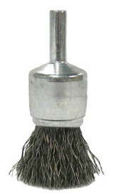 3/4" CRIMPED WIRE END BRUSH .020" SS FILL