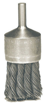 3/4" KNOT WIRE END BRUSH.020" SS FILL 1/4" STEM