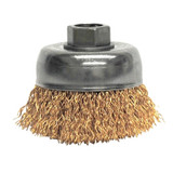 3" CRIMPED WIRE CUP BRUSH .020 BRONZE 5/8-11 AH