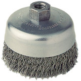 4" CRIMPWIRE CUP BRSH .020" STL FILL 5/8"-11 UNC