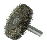 1-1/2"MOUNT CRIMP WIRE RADIAL WHL .006"SS 1/4"