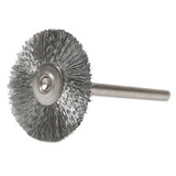 1" MINI WIRE WHEEL .005"STEEL FILL 1/8" STEM