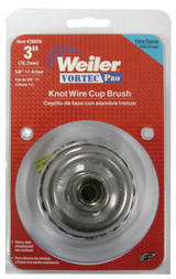 VORTECPRO 2-3/4"KNOT WIRE BRSH .020"STL 5/8"11