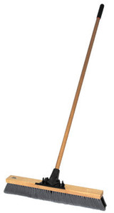 24" PRO-FLEX BORDER SWEEP W 60" HARDWOOD HANDLE