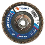 4-1/2" TIGER X FD  FLAT PHEN BACK  40Z  5/8-11"