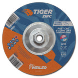 7 X 1/4 TIGER ZIRC T28 GRIND WHEEL  Z24T  5/8-11