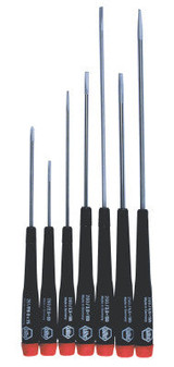 7PC SLOTTED/PHILLIPS PRECISION SET CONTAINS 1E