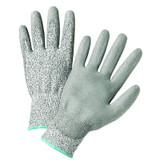 GRAY PU PALM COATED SPECKLE GRAY HPPE GLOVES