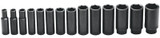 1/2DR 14PC 6PT DEEP IMPACT TRAY 3/8"TO