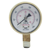 BW 2-1/2X400 BRASS REPLACEMENT GAUGE