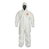 TYCHEM 4000 HOODED CVRLTAPED SEAMS WH 2X