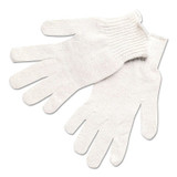 COTTON/POLYESTER KNIT GLOVE NATURAL LARGE