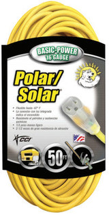 16/3 50' SJEOW POLAR/SOLAR EXTENSION CORD