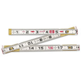 WOOD RULE 6' RED END FLAT READING