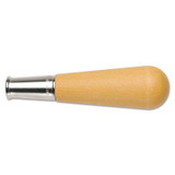 HANDLE WOOD W/METAL FERRULE #0