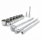 SET 21 PC MECHANICS TOOLS 3/4" SAE