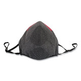 DUAL LAYER FACE MASK  DARK GREY  W FILTER