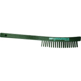 CURVED HANDLE SCRATCH BRUSH 3X19 ROWS CS WIRE