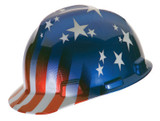 CAP V-GD STD AMER.FLAG STRIPE RTCH