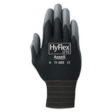 HYFLEX 11-600 BLK LT WGHT ASSEMB PU/COAT SZ 11
