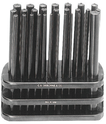 02470 28PC SET TRANSFERPUNCH W/RACK
