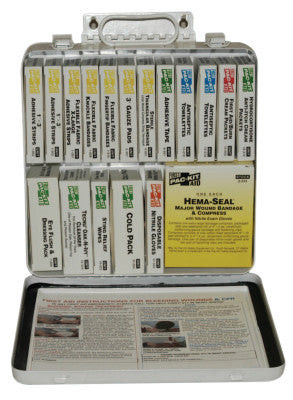 STEEL 24 UNIT UNITIZED FIRST AID KIT STANDARD FI