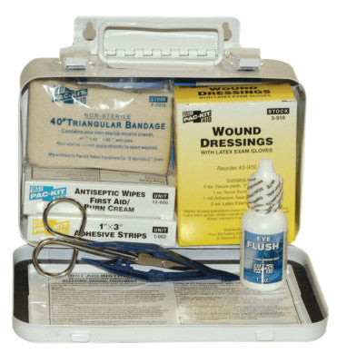 10 PERSON STEEL WEATHERPROOF FIRST AID KIT-W/E