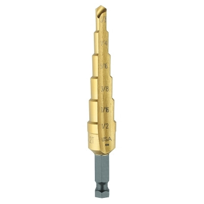 UNIBIT-2T 3/16"-1/2" STEP DRILL TIN
