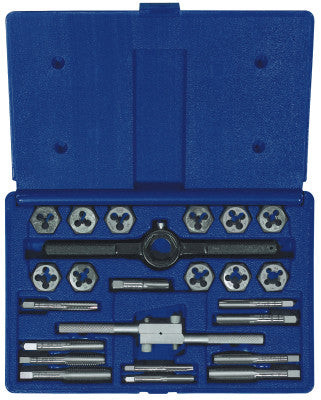 SET TAP&DIE 1/4-1/2 1 HEX HANS 1/4-1/2NC+N