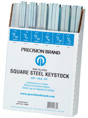 ASSORTMENT OF ALL SQUAREKEYSTK ZINC