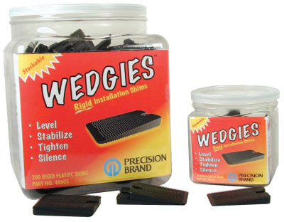 THE WEDGIE - BLACK RIGIDSHIM - 30 PIECES