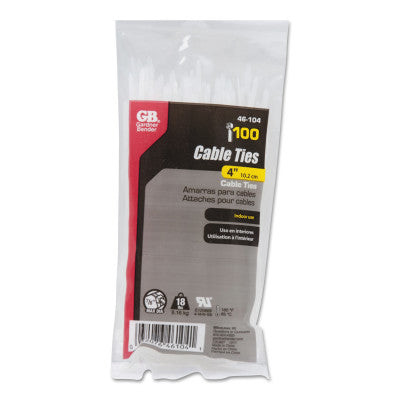 CABLE TIE 4" 18 LB 100/BAG