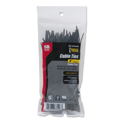 CABLE TIE UVB 4" 18 LB 100/BAG
