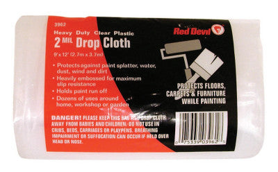 2-MIL. 9'X12' PLASTIC DROP CLOTH
