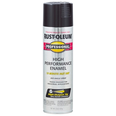 PROFESSIONAL ENAMEL SPRAY GLOSS BLACK 15 OZ.