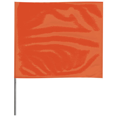 4X5X21" ORANGE WIRE STAKE FLAG