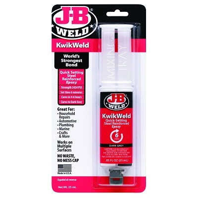 J-B KWIKWELD EPOXY SYRINGE 25ML