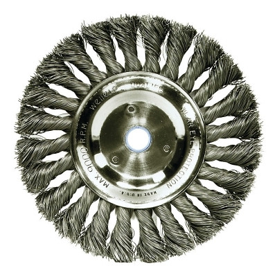 6"STD TWIST KNOT WIRE WHL .016"STL FILL 5/8"1/2"