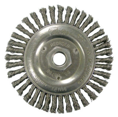 ROUGHNECK JR. 5"WELD BRSH .020 SS WIRE 5/8"11