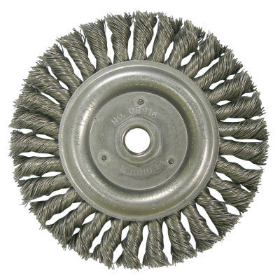 6"ER PASS WELD BRSH .023"STL WF 5/8"11