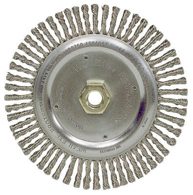 ROUGHNECK 7"WELD BRSH .020"SS WF 5/8"11