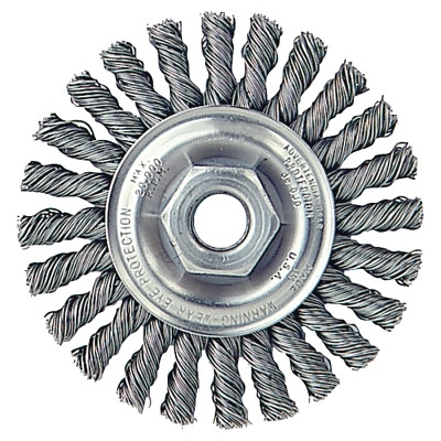4"CABLE TWIST KNOT WIREWHL .020"SS FILL 5/8"11