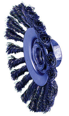 KNOT WIRE BEVEL BRSH 4-1/2".020"STL FILL 5/8"11