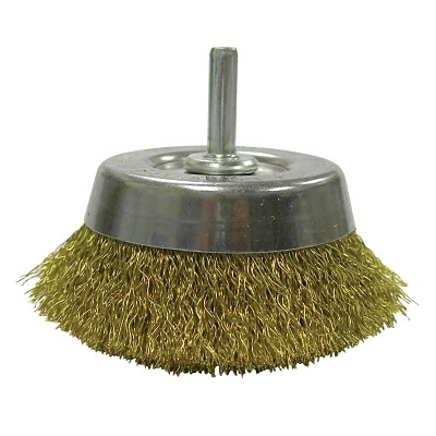 2-3/4" CRIMPED WIRE CUPBRUSH .0118 BRASS