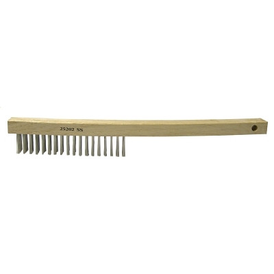 VP HANDWIRE SCR BRSH .012 SS CURVE HDL 4X18