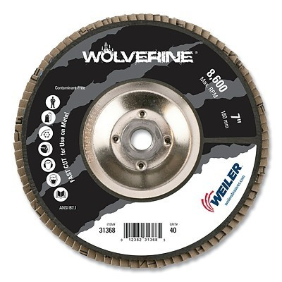 7" WOLV ANGLED PHENOLICBACK 40Z 5/8"-11 UNC NUT