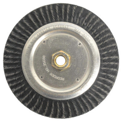 ROUGHNECK 7"POLY ENCAP WELD BRSH .020"STL 5/8"11