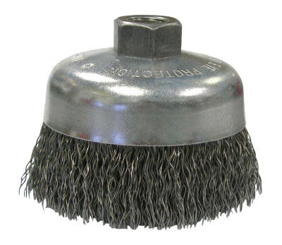 VORTECPRO 6"CRIMP WIRE BRSH .020"STL 5/8"11